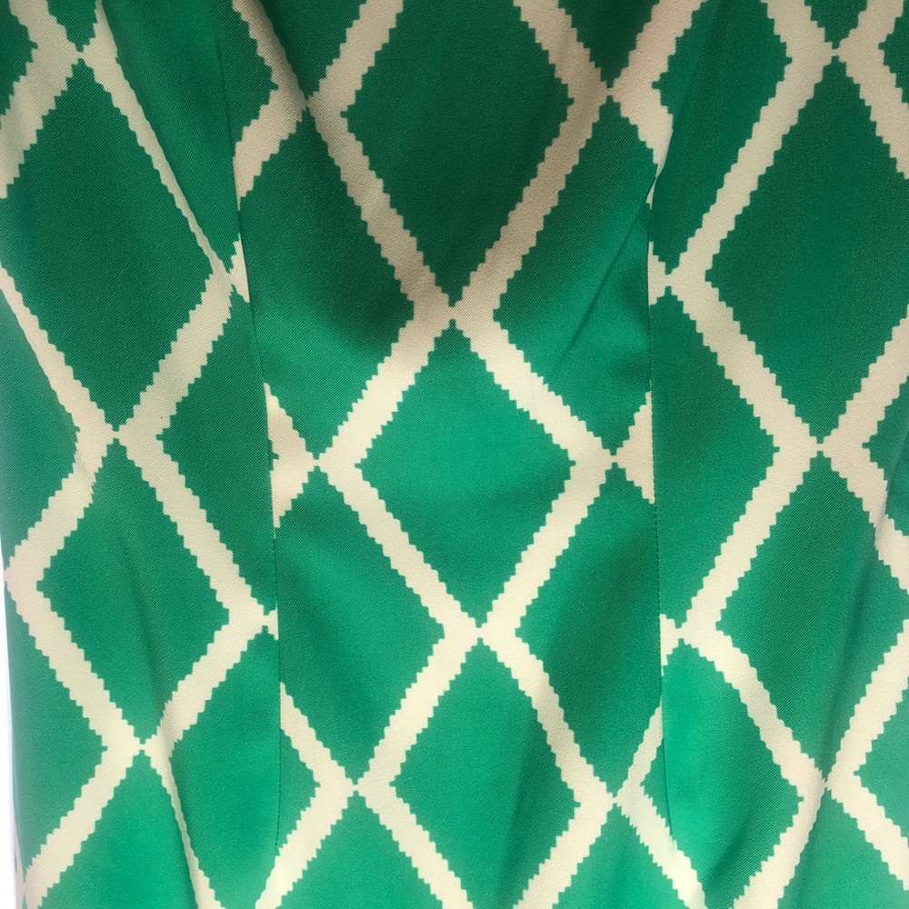 Alyx Green Geometric Midi Sheath Dress Size 4 - Picture 11 of 16